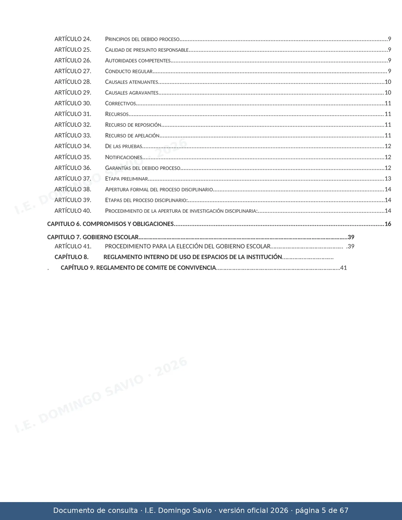 Manual de Convivencia 2026 — página 5 de 67