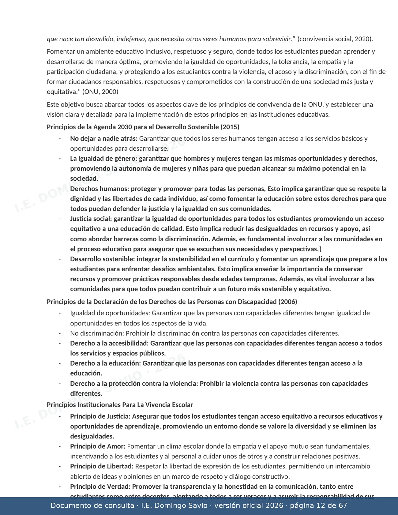 Manual de Convivencia 2026 — página 12 de 67