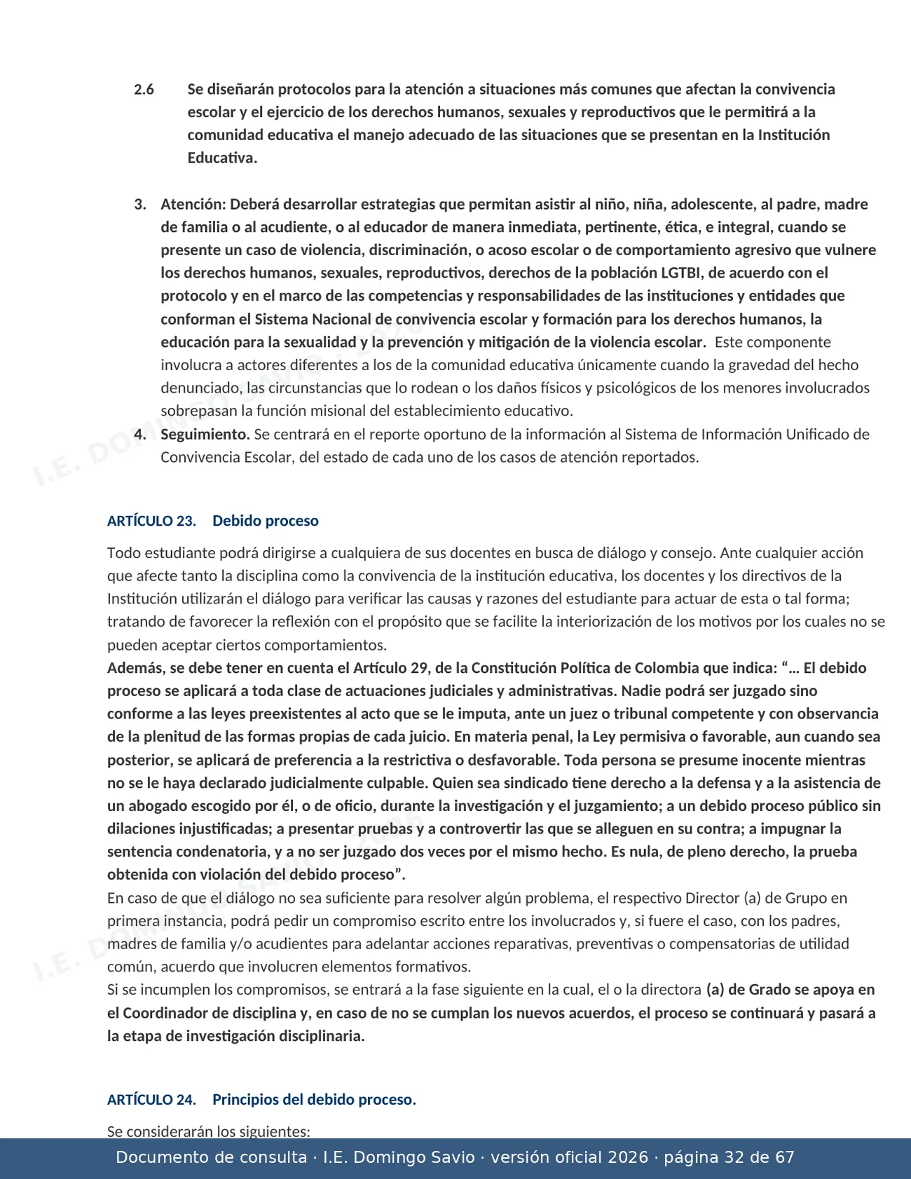 Manual de Convivencia 2026 — página 32 de 67