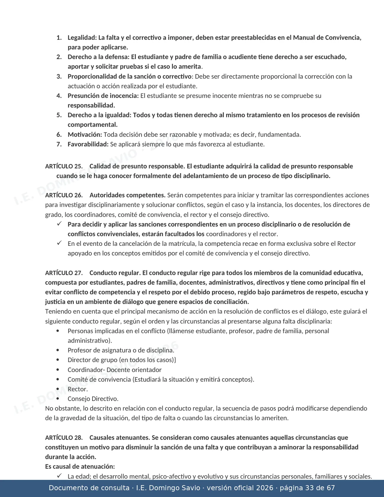 Manual de Convivencia 2026 — página 33 de 67