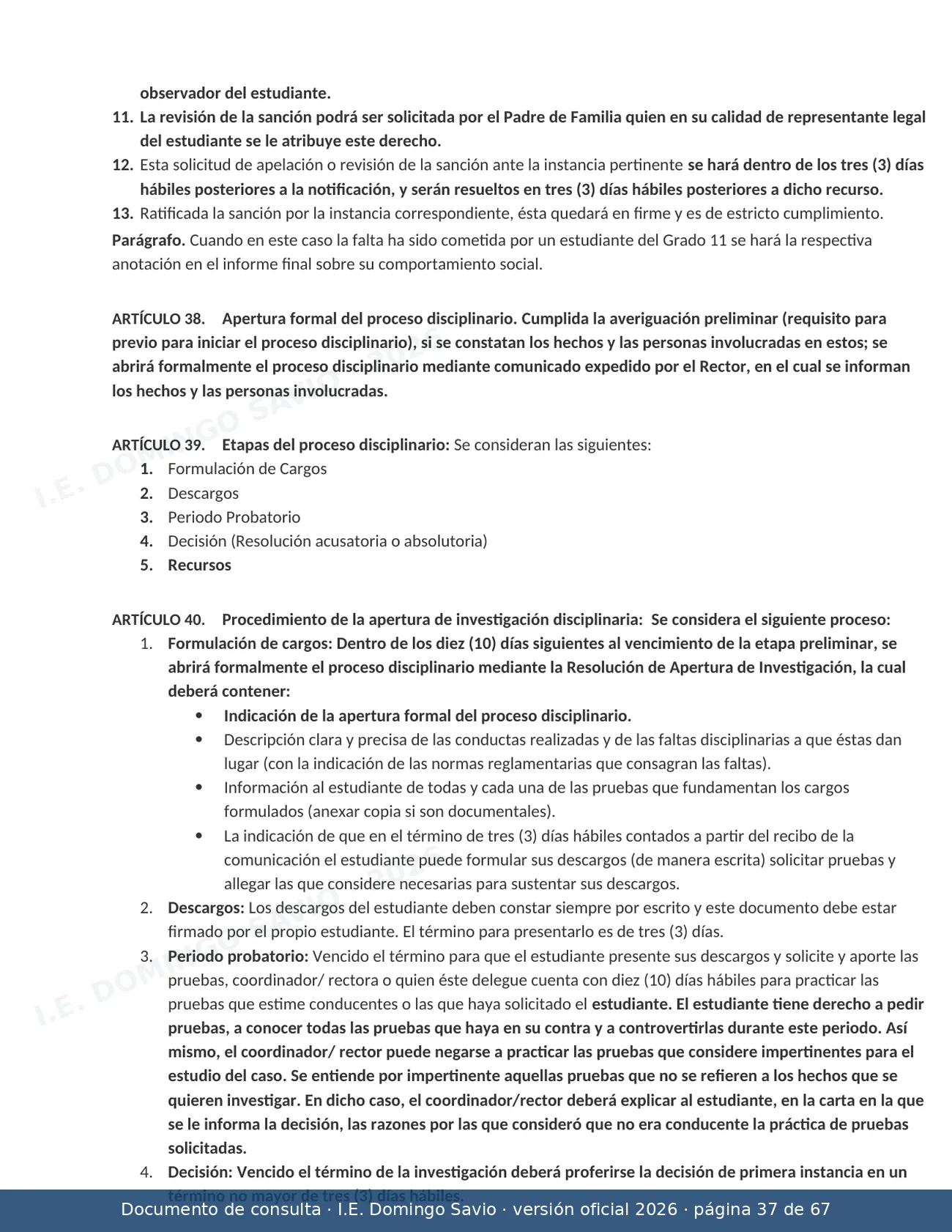 Manual de Convivencia 2026 — página 37 de 67