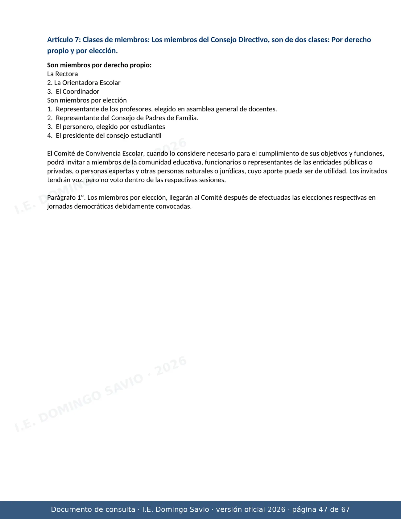 Manual de Convivencia 2026 — página 47 de 67